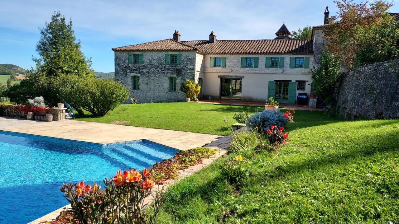 Manoir Le Moulinal47 - Vue Panoramique Otel Courbiac Dış mekan fotoğraf