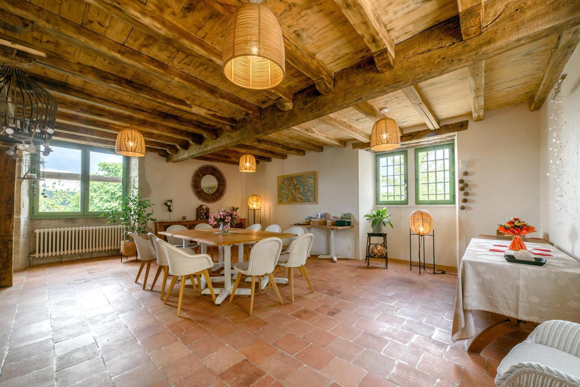 Manoir Le Moulinal47 - Vue Panoramique Otel Courbiac Dış mekan fotoğraf